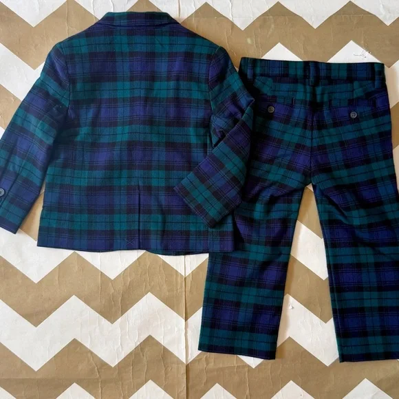 Janie and Jack Plaid Suit - Picture 3 of 3